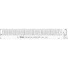 Водоотводящий желоб ALCAPLAST APZ1004S-850 FLEXIBLE для перфорированной решетки с регулируемым краем, к стене, вертикальный сток